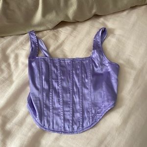 misguided corset never worn silky purple